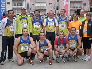 Los Trotanoches en la maratón de Lisboa