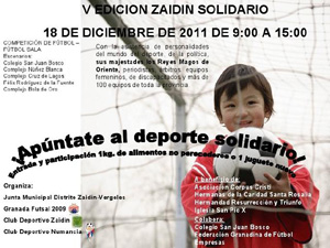 Cartel del certamen Zaidin Solidario