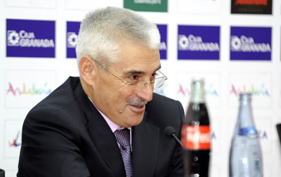 Fabri, durante la rueda de prensa (J. M. BALDOMERO)