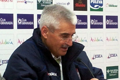Fabri González, en sala de prensa tras el partido. (GRJ)