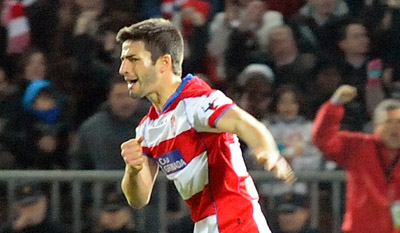 Fran Rico fue el jugador más destacado del Granada (BALDOMERO)