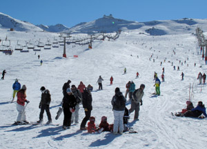 Familia en la nieve