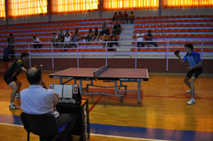 José Manuel Ruiz, en pleno partido
