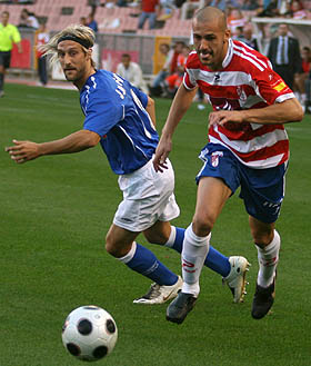 Óscar Martínez junto a Belfortti (PACO AYALA)