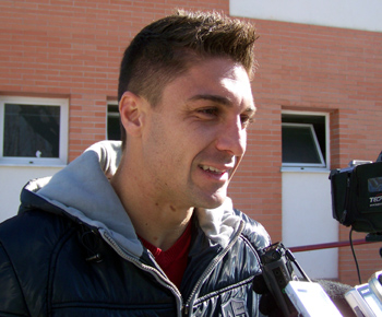 Siqueira confía en la victoria ante el Málaga. (GRJ)