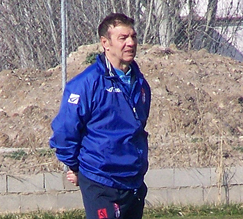 Abel Resino dirigiendo un entrenamiento. (GRJ)