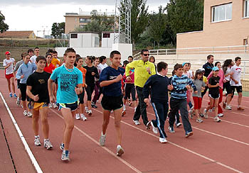 Paquillo Fernández en la concentración celebrada en Guadix (GRJ)