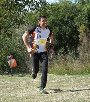 El aventurero accitano, Manuel Jabalera, en competición
