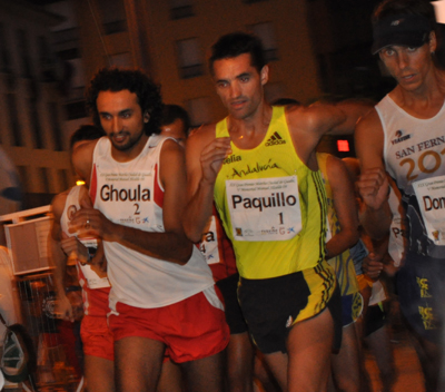 Paquillo en una prueba en Guadix
