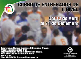 Cartel de los cursos de entrenador nivel II