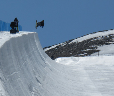 Un rider en el pipe, el pasado fin de semana