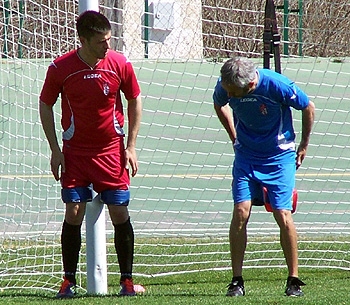 Fran Rico trabaja para fortalecer su rodilla lesionada (GRJ)