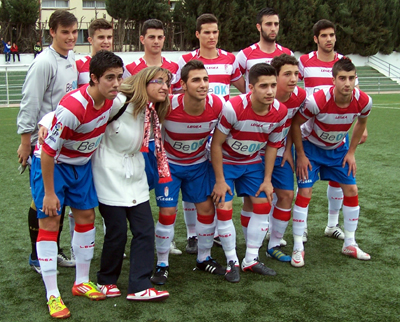 Once del Granada CF en el encuentro adelantado al sábado (LÁZARO) Once del Granada CF en el encuentro adelantado al sábado (LÁZARO)
