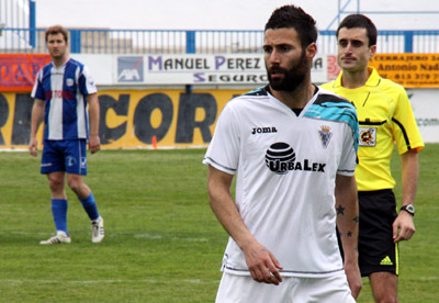 Payán durante el encuentro ante el Motril CF (MUCHO DEPORTE)