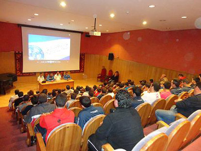 El auditorio pendiente de los jugadores oxigenistas