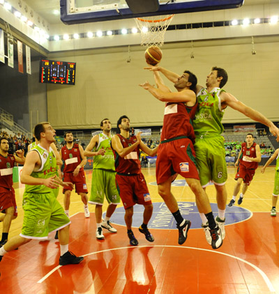 Coego durante el duelo de la primera vuelta frente al Huesca