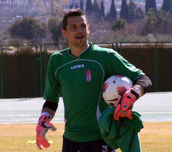 Roberto no ha podido asistir al entrenamiento esta mañana. (GRJ)