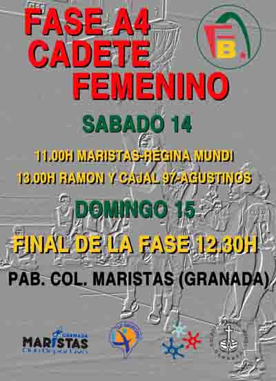 Cartel de la Final Four del baloncesto femenino granadino