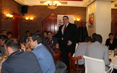 La plantilla rojiblanca disfrutó de un gran ambiente