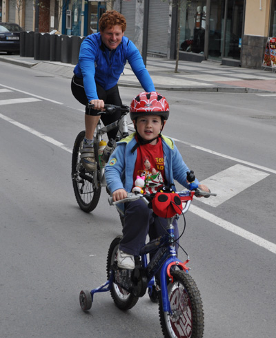 Participantes en el Día de la Bicicleta 2011