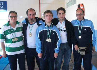 Los cuatro medallistas de la Asociación San José
