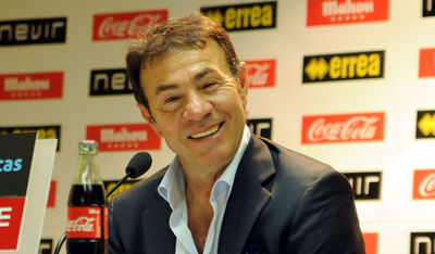 Abel Resino, durante la rueda de prensa. (BALDOMERO)