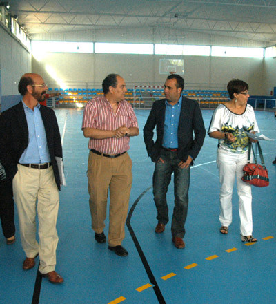 Francisco Rodríguez durante la visita a las instalaciones