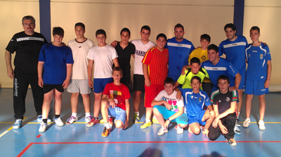 Los alumnos de Jun, junto a los jugadores oxigenistas