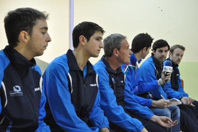 José Manuel Ruiz junto al resto de compañeros del ADA Guadix