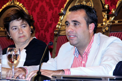 El diputado delegado de Deportes, Francisco Rodríguez, durante las jornadas