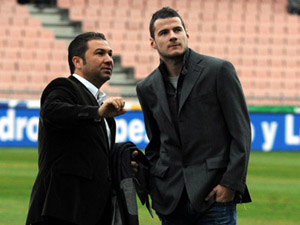 Pudil junto a Cordero en Los Cármenes (BALDOMERO)