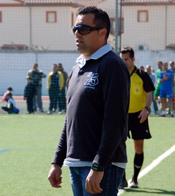 Crespo durante el transcurso de un partido (B. MORALES)