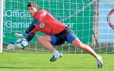 Joel, cancerbero del Atlético de Madrid (ARCHIVO)