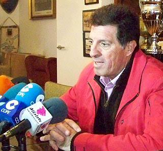Broajos durante la rueda de prensa de ayer (GRJ)