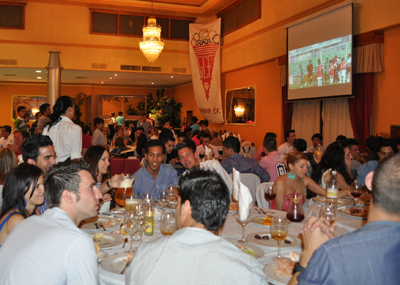 Instante de la cena del pasado año