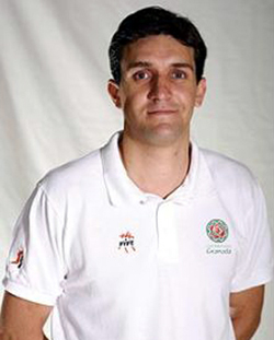 Alberto Pérez durante su etapa en el Cebé