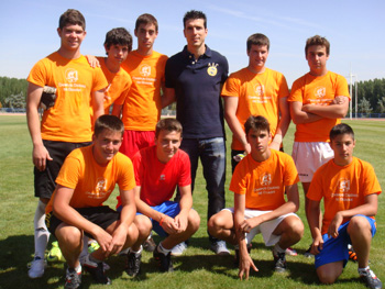 Lucena, junto a algunos participantes del Campus