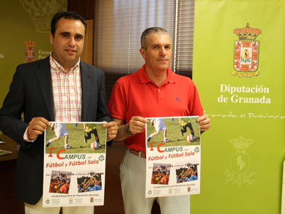 Francisco Rodríguez durante la presentación del Campus de fútbol sala