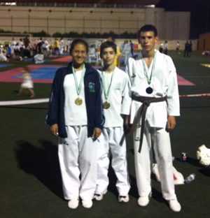 Tres medallas de oro para el taekwondo granadino