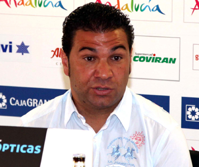 Juan Carlos Cordero durante la rueda de prensa (LUIS JAVIER QUESADA)