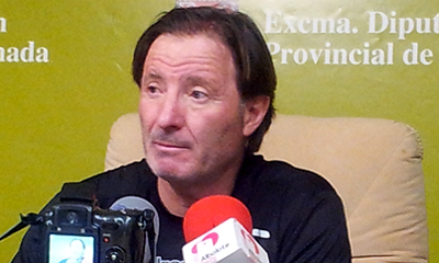 Anquela durante la rueda de prensa (GRJ)