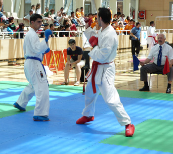 Juan Francisco Extremera durante un combate