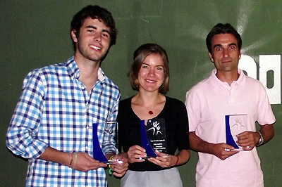 Joaquín Padilla, Antonio Fernández y Katie Coldham (GRJ)