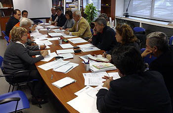 Una imagen de la reunión de la Junta Directiva de Agesport (GRJ)