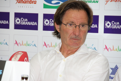 Anquela durante su comparecencia en rueda de prensa (AZCOYTIA)