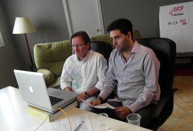 Anquela en un momento del hangout la pasada semana (GRJ)