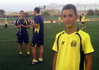 Galdón en los campos de entrenamiento del Villarreal (GRJ)