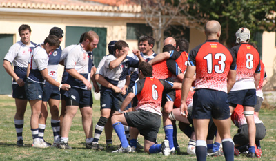 Melé en el partido ante Sant Cugat (ARCHIVO)