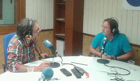 Anquela junto a Jorge de la Chica en un momento de la entrevista (GRJ)