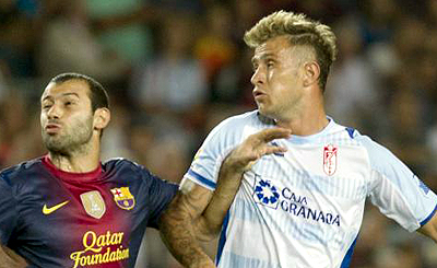 Flores se tuvo que retirar lesionado (LAOPINIONDEGRANADA.ES)